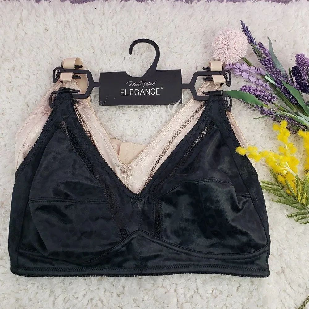 NEW YORK ELEGANCE Black 2 pack Full Coverage